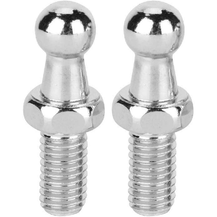 2-Pack 8mm CNC Aluminium Alloy Ball Stud Bolts for Gas Struts with Ball Ended Bonnet (M8)