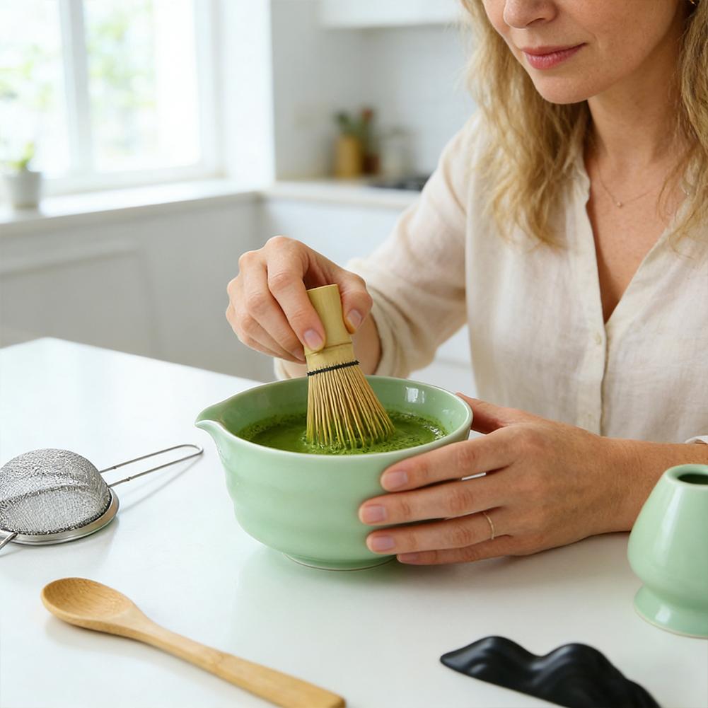 Japanese Matcha Tea Set 4/8pcs, Traditional Handmade Tea-Making Tools, Exquisite Birthday & Holiday Gift for Tea Enthusiasts