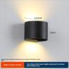 LED Outdoor Four-Leaf Clover Wall Light - Up and Down Beam Decoration for Garden and Exterior Walls.