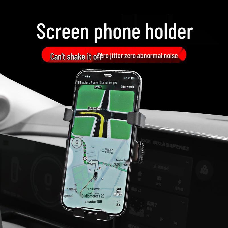 Dedicated Car Holder for 2024 GAC AION Smax: Black Tech Navigation Interior Accessory