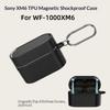 For Sony WF-1000XM6 TPU Hard PC Magnetic Protective Cover,Shockproof Anti-Drop Bumper Skin for Wireless Earphone Charging Box
