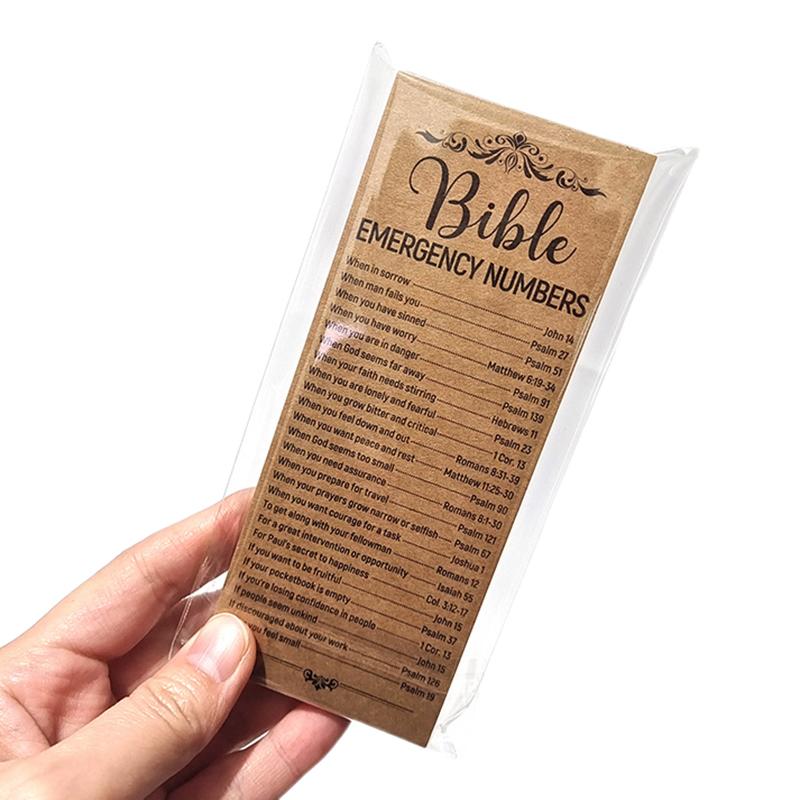 50 Pcs Bible Emergency Numbers Bookmark Christian Gift Religious Bible Verse Bookmark Christian Bookmarks For Church Welcome
