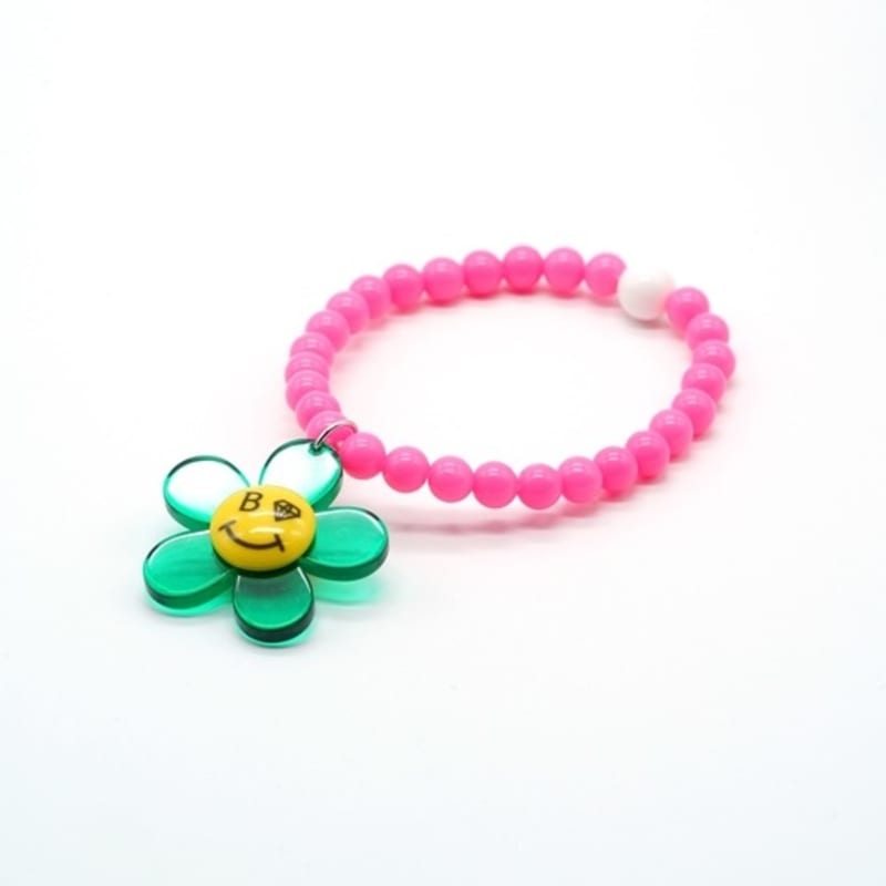 BONBEAU Daisy smile neon colorball Bracelet