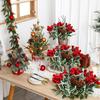 10/1Pcs Artificial Red Berry Pine Needle Stem Artificial Pine Cone Fake Flower Branch Diy Home Christmas Party Wedding Decor