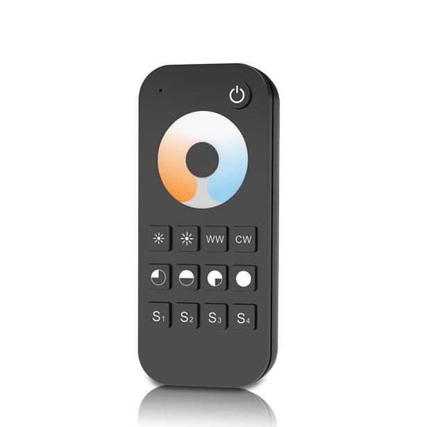 

1/4/8 Zones Touch Wheel 2.4G RF Dimming/ Color Temperature CCT/RGB/RGBW/RGB+CCT Remote Controller Apply to Skydance Receiver