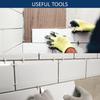Strong Synthetic Leather Grout Bag with Steel Funnel Ergonomic Handle for Efficient Tile Grouting & Mortars Application