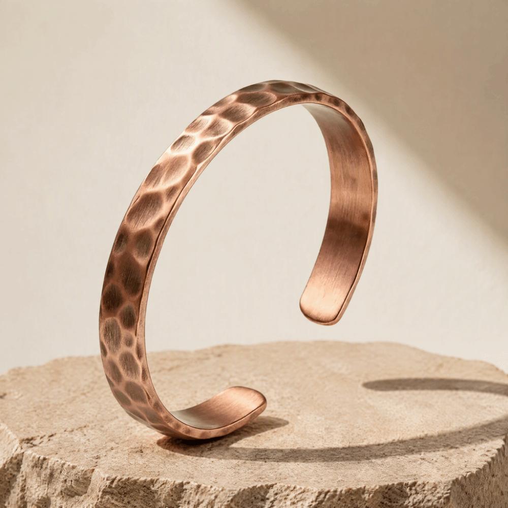 Waterproof Cuff Bangle Adjustable Wrist Band Classic Copper Open Bracelets Gifts