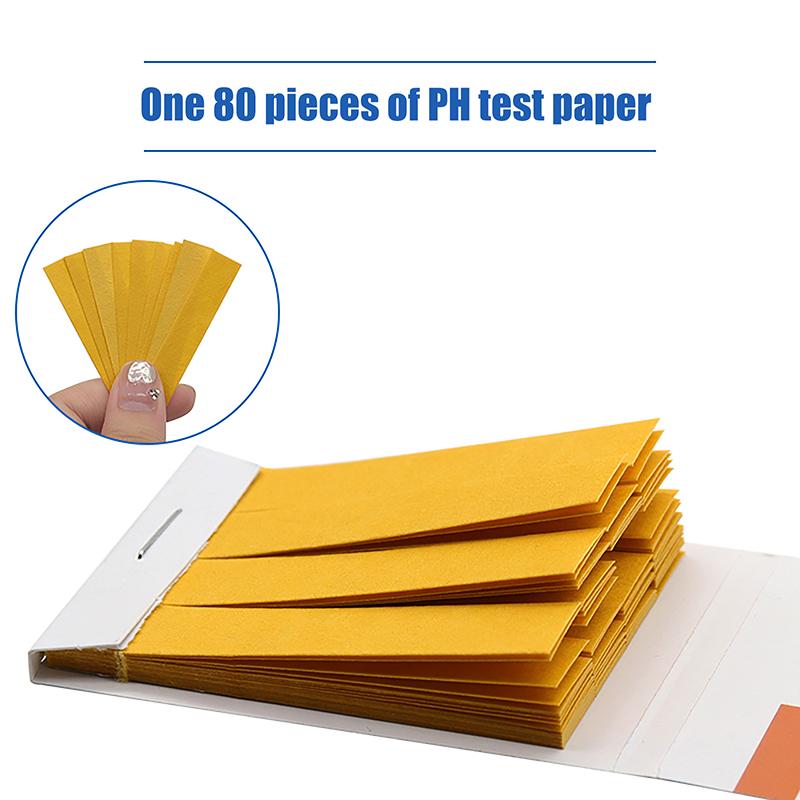 400Pcs/5Books Professional 1-14 Ph Litmus Paper Ph Test Strips Water Cosmetics Soil Acidity Test Strips With Control Card