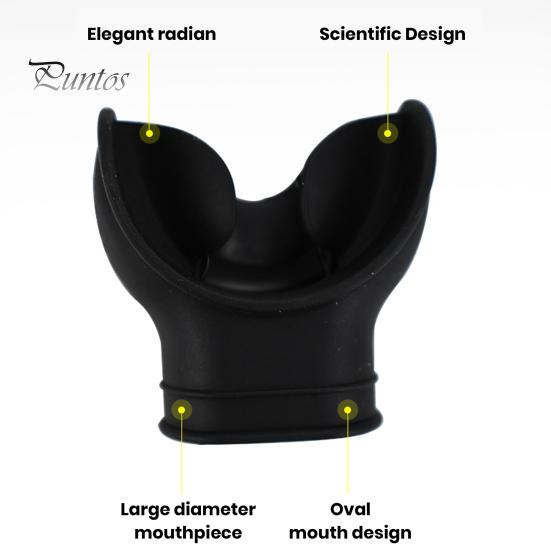 Anti-slip Diving Mouthpiece Silicone Scuba Food Grade BPA Free Snorkel Deep Snorkeling Underwater Tongue Guard Accessories Bite