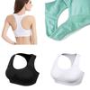 Women Breathable Padded Sports Bra With Hollow Out Design And Pure Color