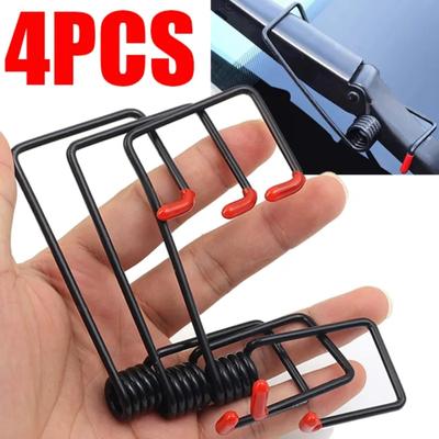 4 STÜCKE Auto Power Scheibenwischerfeder Universal Smart Wischerarm Legierung Gummi Wischerfeder Auto Ersatzteile Werkzeuge
