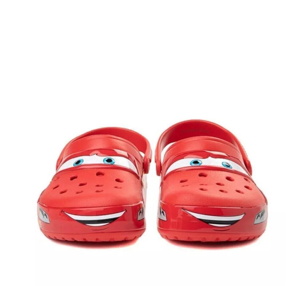 Zapatillas Crocs Rojas Nuevas Mcqueen Clog Cars Talla Hombre Mujer Zapatos Verano Playa