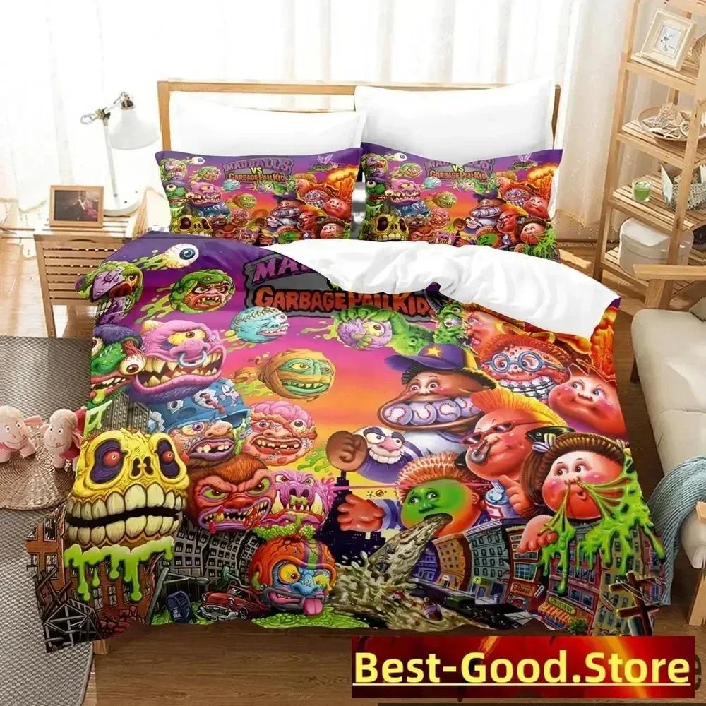 3D Garbage Pail Kids Bedding Set Printed Bed Set With Pillowcase Bed Duvet Cover Single Double Queen Super King Size Boys Adult