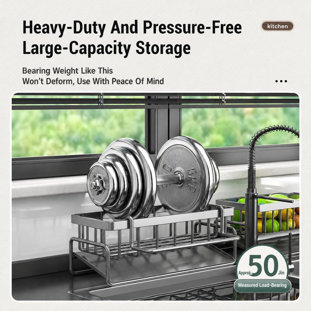 Sink Caddy Kitchen Storage Rack
