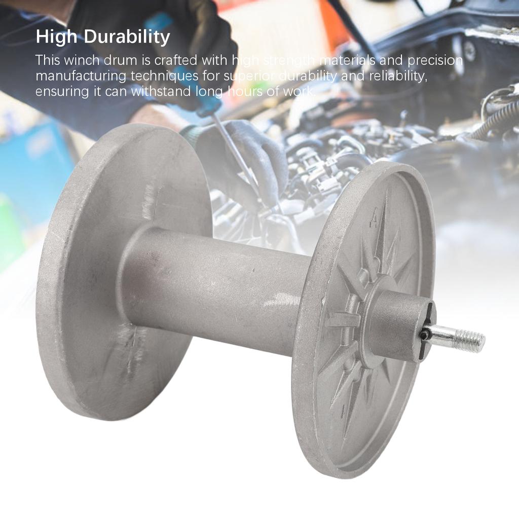 Winch Replacement Drum Metal Drum Assembly Smooth Dragging Lifting Drum for 2000?4000 Lbs ATV UTV
