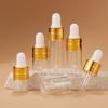 Clear Glass Dropper Bottles Eco Friendly Recyclable Glass Leakproof Lid Dropper for Essential Oils Skin Care Serums