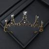 Black Retro Simple Elegant Crown Bridal Tiara for Women Princess Adult Birthday Crown Children's Hair Accessories