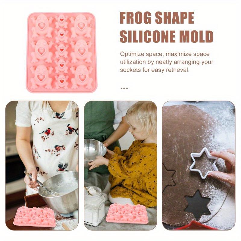 Creative DIY Handmade Frogs Shaped Silicone Mold Cake Dessert Baking Mold Chocolate Candy Pastry Mold Accessories Wholesale