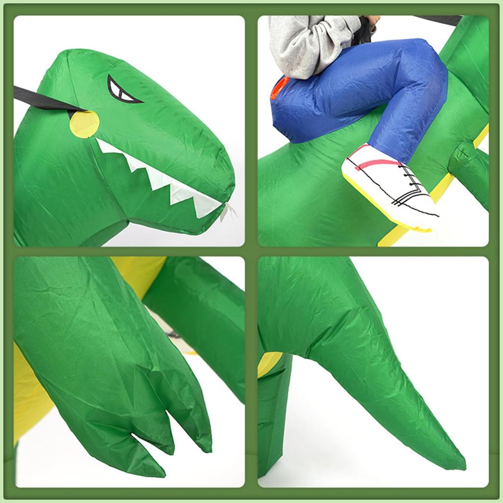 Dinosaur Kigurumi Half Body Alien Inflatable Costume Cosplay Clothes Kigurumi Alien Fancy Dress Halloween Dinosaur Monster Cosplay Disguise For Adults