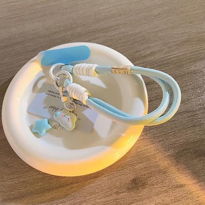 Colourful Mobile Phone Strap Short Wrist Strap Clouds Star Charm Keychain Camera Chain Lanyard Universal Phone Case Lanyard