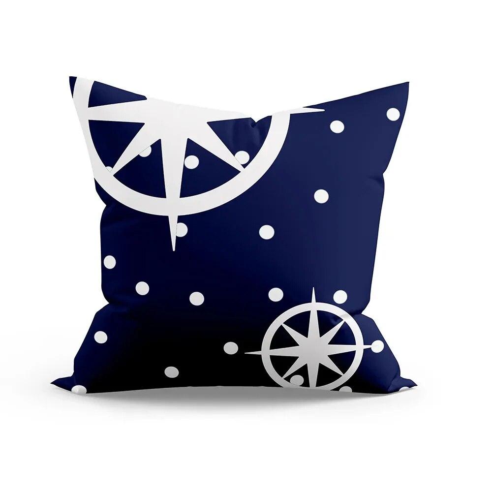 Nautical Theme Series Printed Pillowcases Home Decoration Living Room Sofa Cushion Cover Bedroom Room Dormitory Decoration