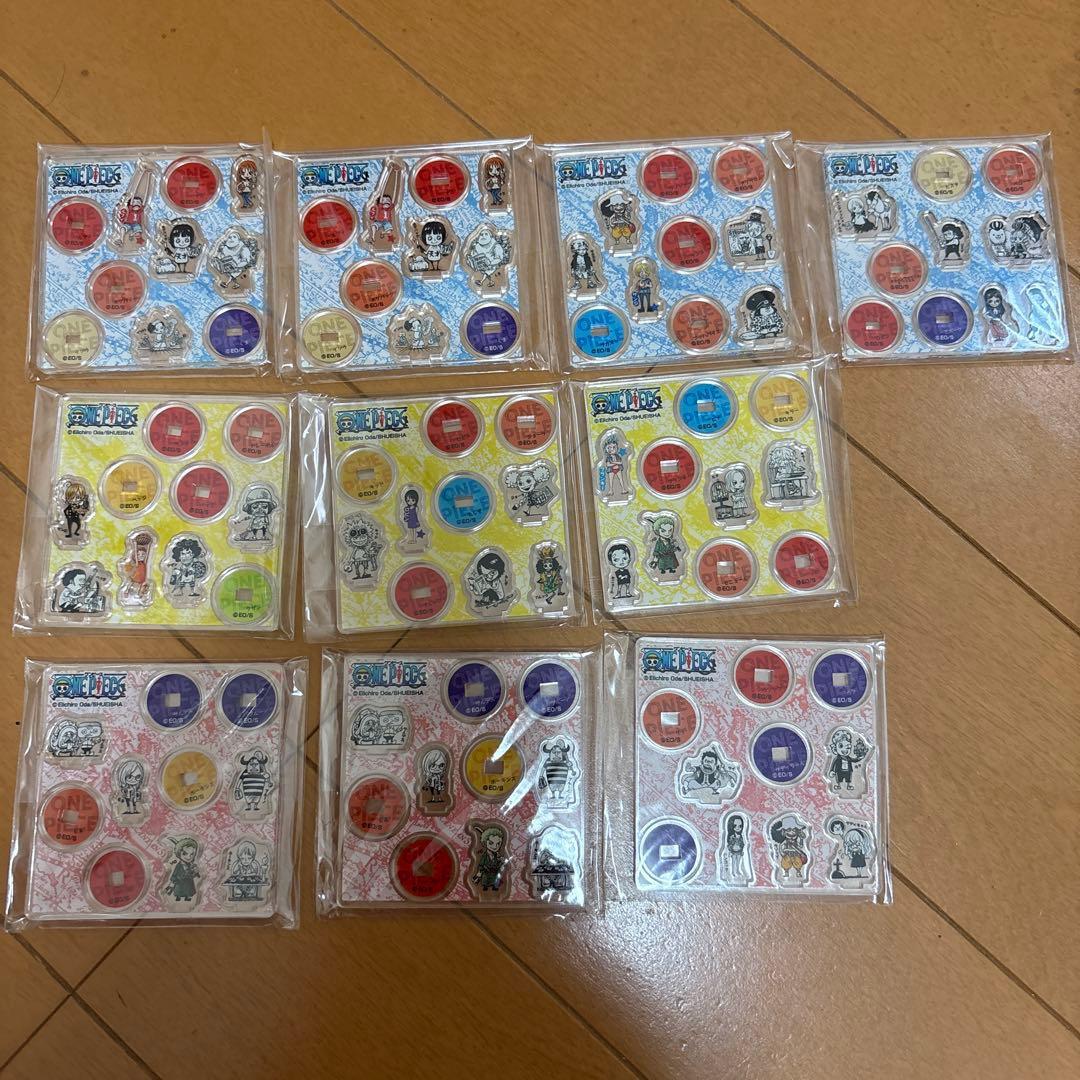 Used ONEPIECE 10 acrylic minimini figures