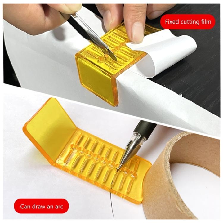 Car Tint Measure Application Squeegee Scraper Rotatable Head Nonslip Handle for Enhanced Film Fitting Accurate Placement