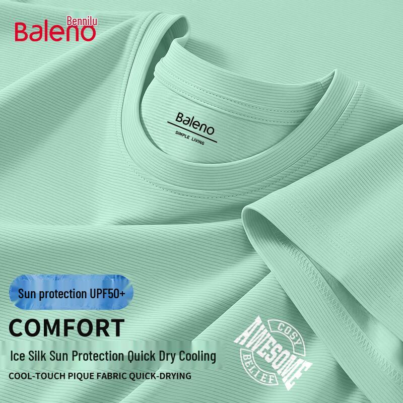 

Baleno Men s Quick-Dry UPF50+ Ice Silk T-Shirt XL