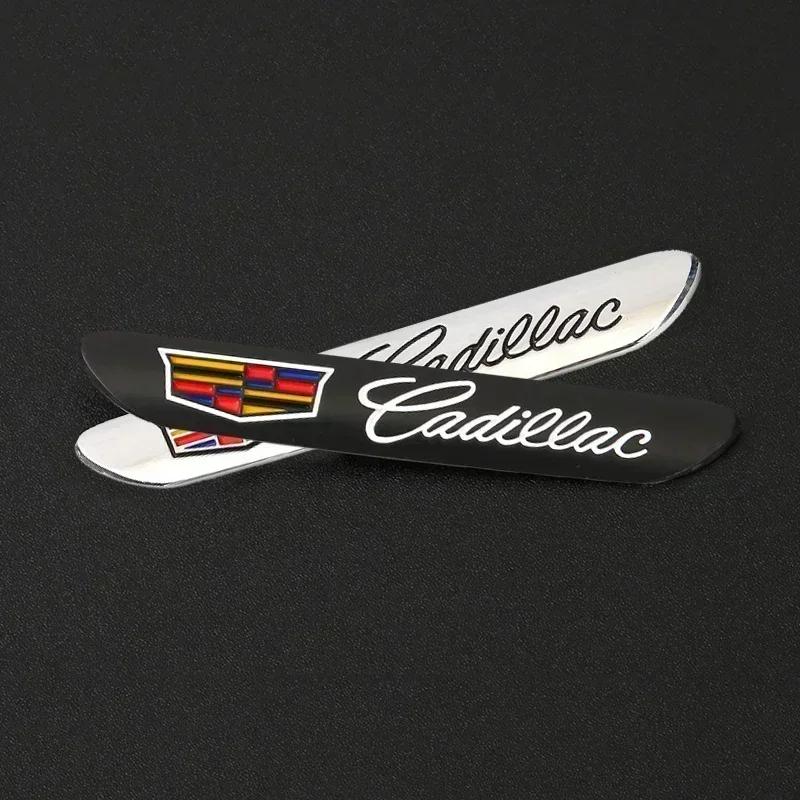 Pegatinas para Guardabarros Laterales de Coche Emblemas para Carrocería de Automóvil para Cadillac ATS CTS DTS STS SLS SLR XLR BLS Seville Escalade Tiburon CT6