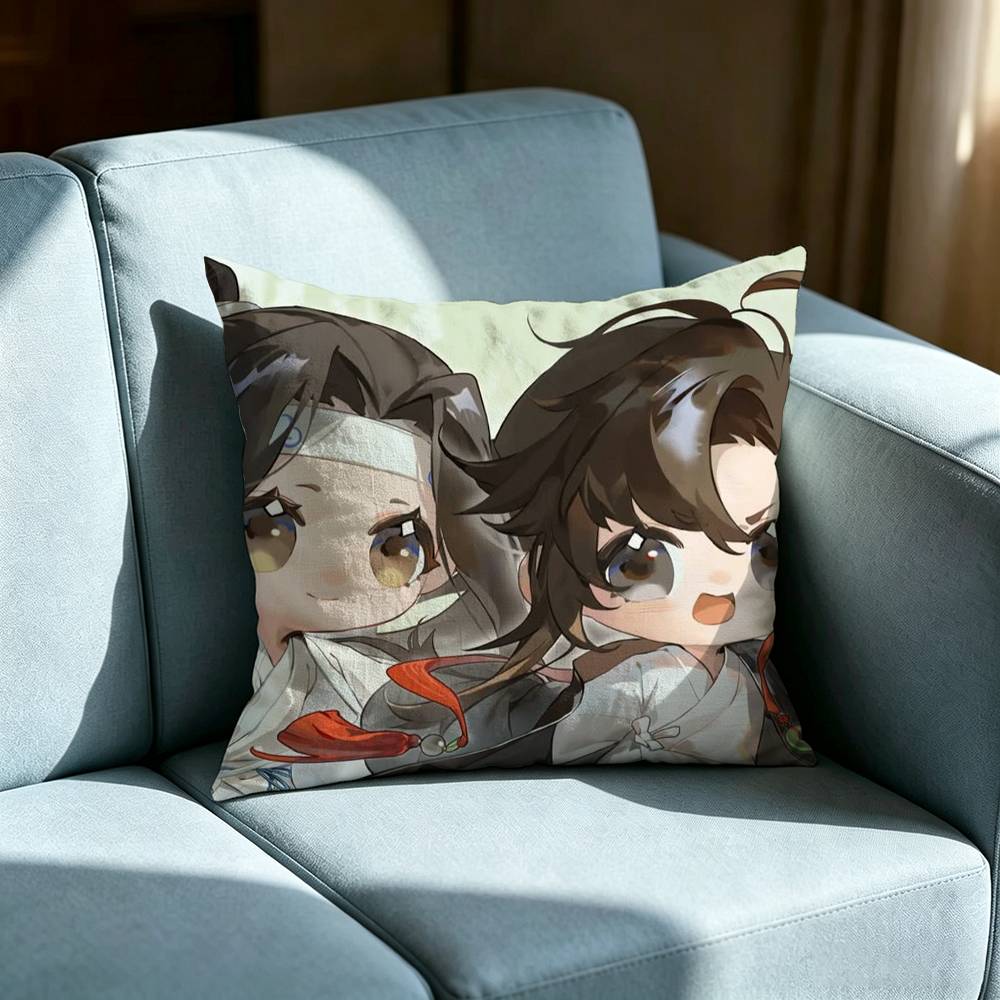 Mo Dao Zu Shi Double-sided printed pillow cover Solid color minimalist pillowcase, fits all bedroom styles