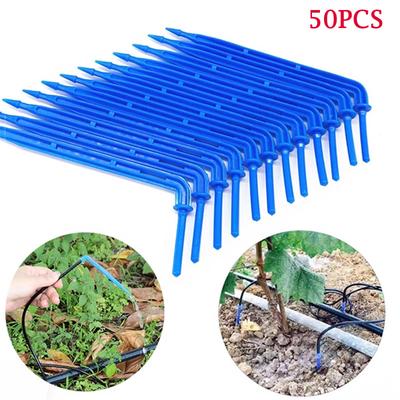 50 Uds., emisor de gotero de flecha para riego de jardín, sistema de riego por microgoteo, herramientas de gota de agua