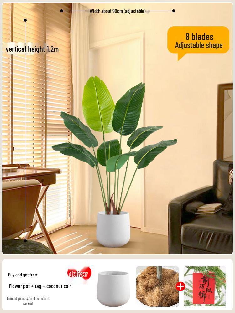 Künstlicher Paradiesvogelbaum - Üppiges Grün für Wohnzimmerdeko