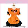 Cute Lolita Pumpkin Maid Halloween Party Costume Dress With Headdress