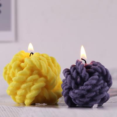 DIY Wool Ball Scented Candle Silicone Molds Handmade Aromath Wax Soaps Making Supplies Home Decoration Ornament Handcraft Gift