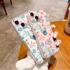 Small fresh flowers are suitable for Apple 17promax mobile phone case 16 all-inclusive soft case iphone12 light and transparent case.