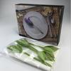 Hand Towel Holder In the Shape of a Flower Green Leaf Napkin Holder for Hotel, Restaurant Dining Table Decoration(8pcs)