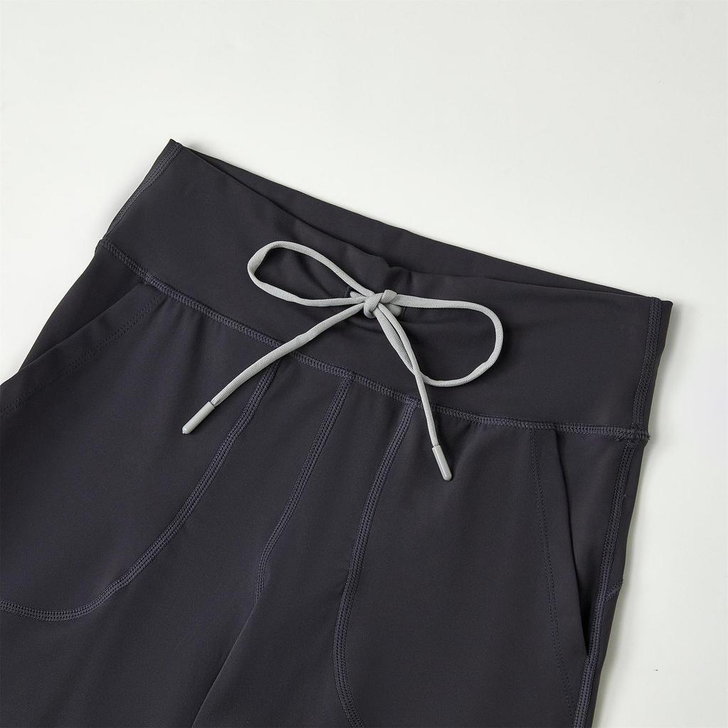 Vintage Yoga Suit: Casual High-Waisted Wide-Leg Drawstring Pants for Fitness