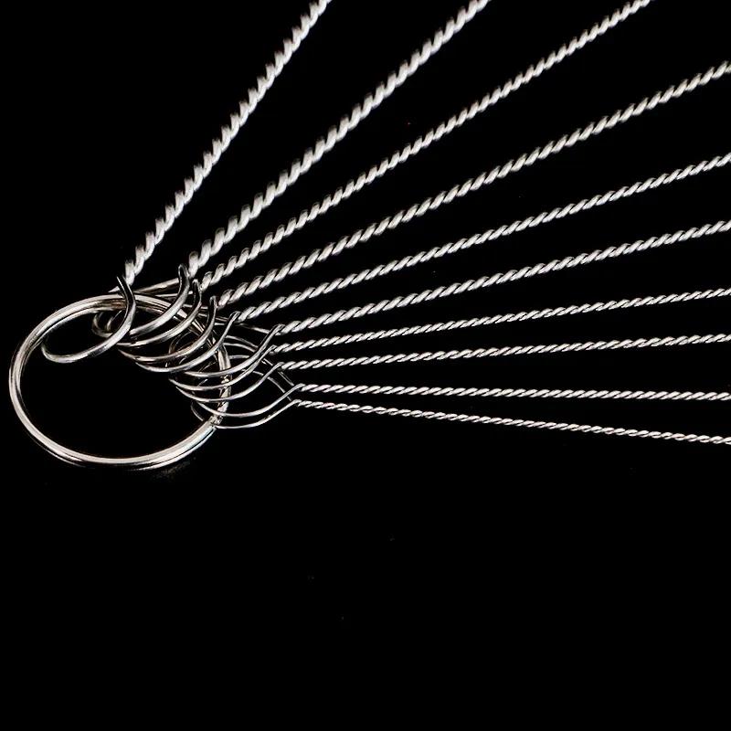 Set de 10 buc Perie de păr moale din oțel inoxidabil Tub de testare cu pipetă Perie pentru biberoane Set de instrumente multifuncționale pentru curățarea gospodăriei