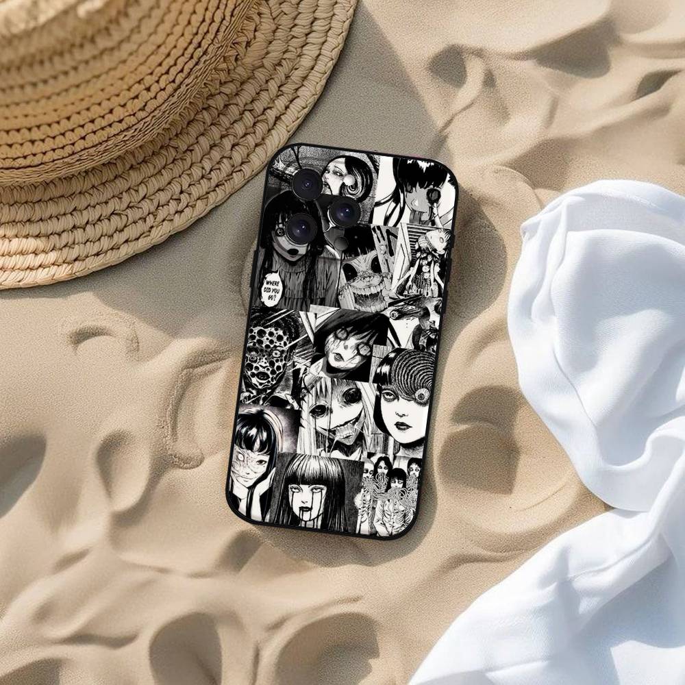 Anime Junji Ito Terror Horror Phone Case For IPhone 17 16 15 14 13 12 11 PRO MAX PLUS Mini TPU Soft To Skin-friendly Case