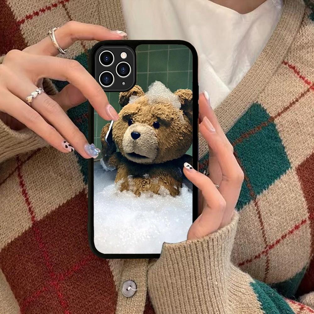 Ted Bear Phone Case Silicone PC+TPU For For IPhone 11 12 13 14 15 16 Plus Pro Max Cover
