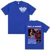 Singer De La Rose New Album Tour Graphics Tshirts Men Women High Street Hip Hop Summer Shirt Casual 100 Cotton Loose T Shirt