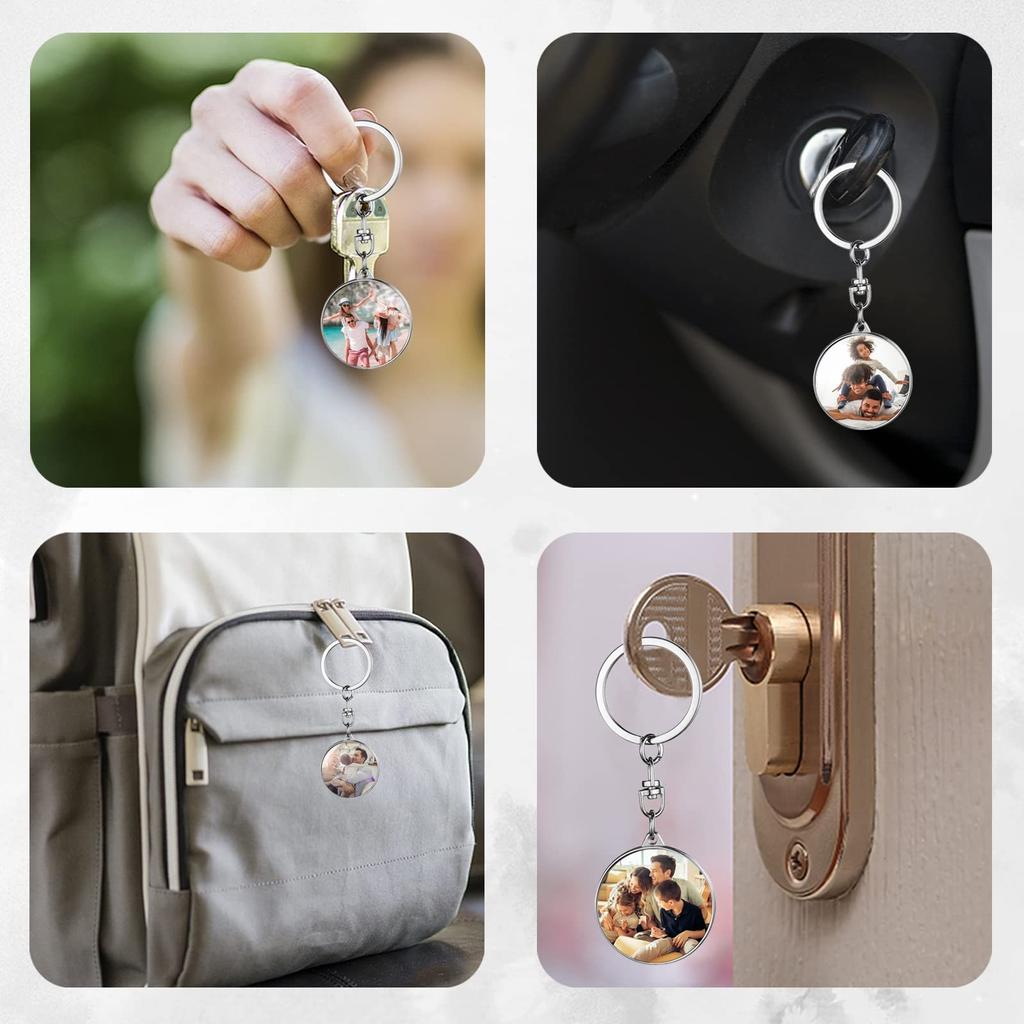 Breloc pandantiv transfrontalier din oțel inoxidabil Cadou de vacanță Cadou mic Lanț cheie din metal gravat