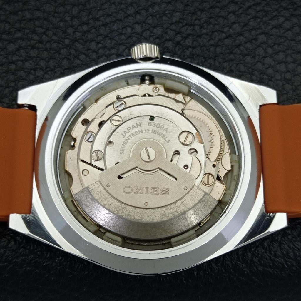 VINTAGE REFURBISHED SEIKO 5 AUTOMATIC 6309A JAPAN MENS YELLOW WATCH a440897-4