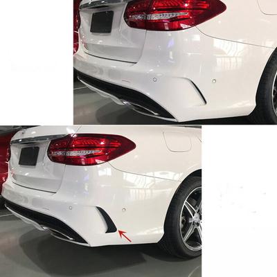 Kryt bočního canardu spoileru zadního nárazníku auta pro Mercedes Benz C třídy W205 4dveřový C180 C200 C250 C300 2010-2018