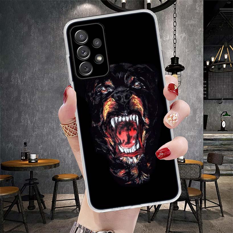Rottweiler Dog Soft Phone Case For Samsung Galaxy S22 S23 S24 S25 Edge S26 Ultra S20 FE S21 Plus + Fundas Coque Galaxy S20 S21 S