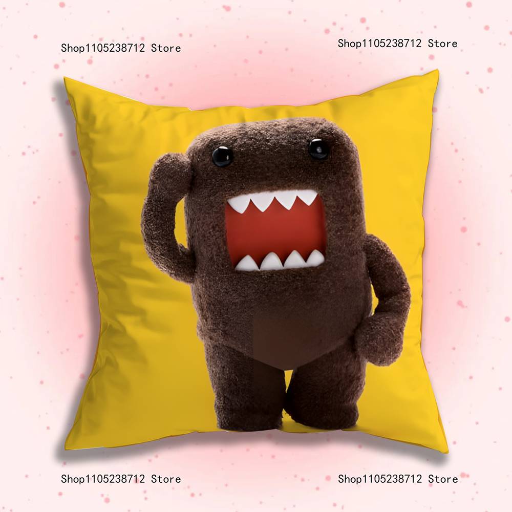 Милая наволочка Domo-kun милый мультяшный аниме-аксессуар Декоративная наволочка для подушки на кровать, диван Мягкая наволочка 12x12Inch