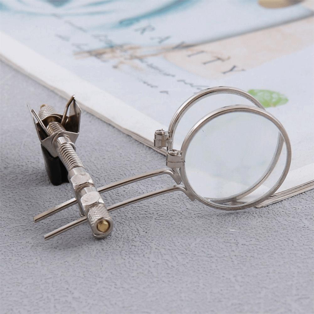 Clip-On Magnifying Glass 5/10/15X Pocket Magnifier Optical Inspection Loupe  Watch Repair