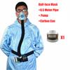 Protective Electric Constant Air Flow Supplied Fed Full Face Gas Mask Breath System Respirator Mask Workplace Safety Protection