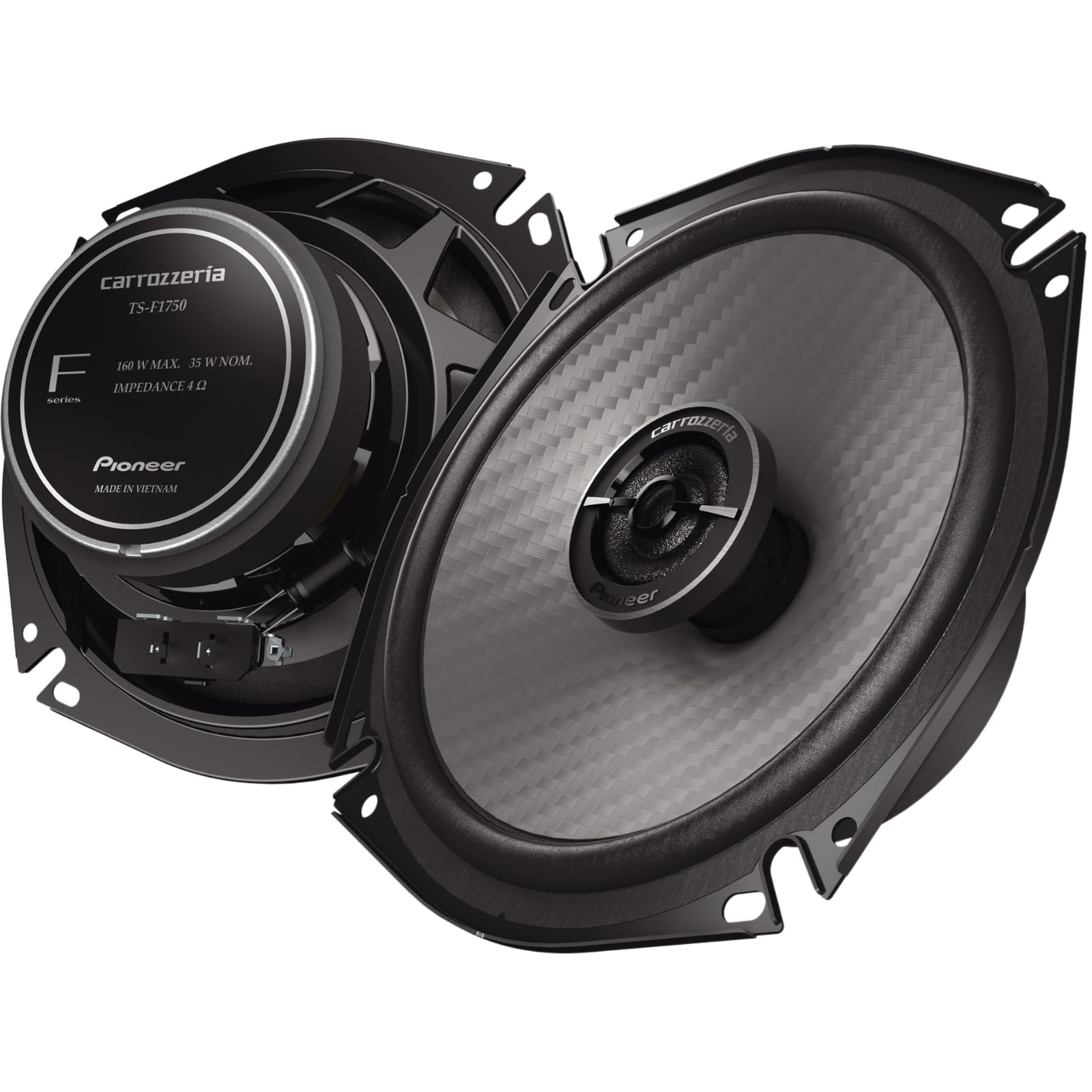 Pioneer 17см коаксиальные динамики с Audio Carrozzeria TS-F1750, двухполосные, с высоким разрешением, с возможностью индивидуальной установки,