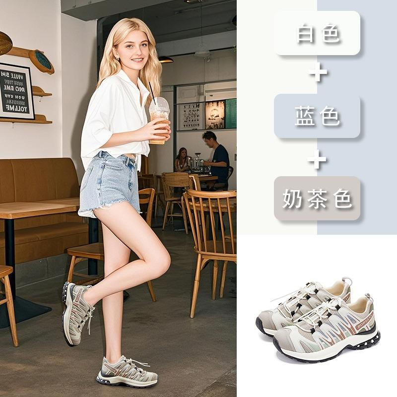 Suction film sole women's shoes dad shoes sports shoes autumn new versatile shoes children's platform casual color matching shoes
